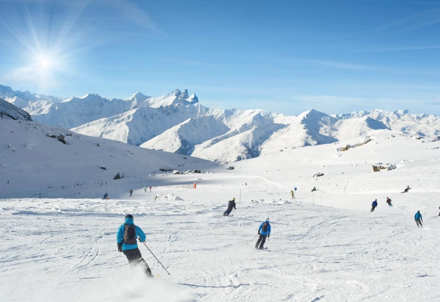 biggest ski areas in the Alps