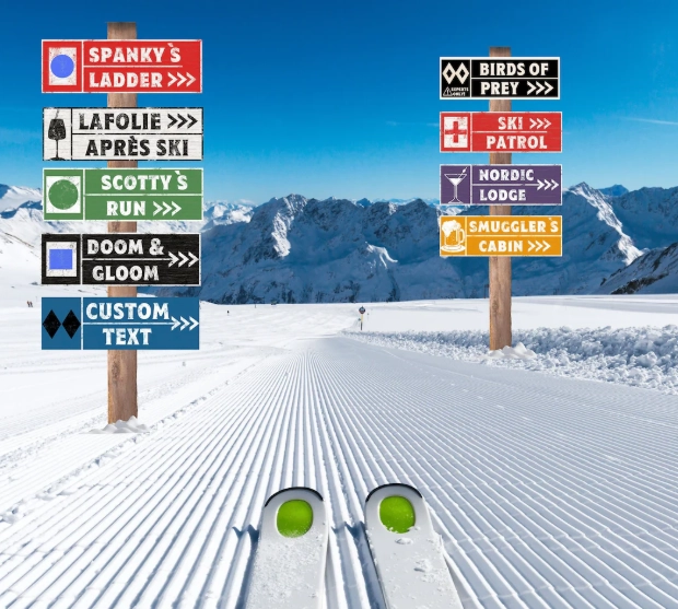 understanding ski trail signs