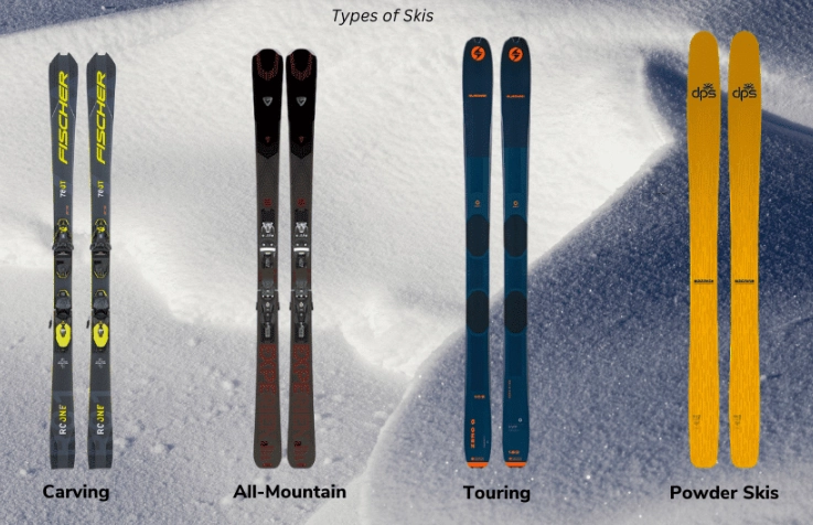 What is the most common type of ski?