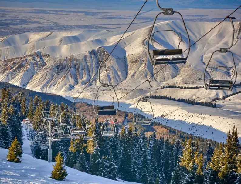 skiing in Kyrgyzstan