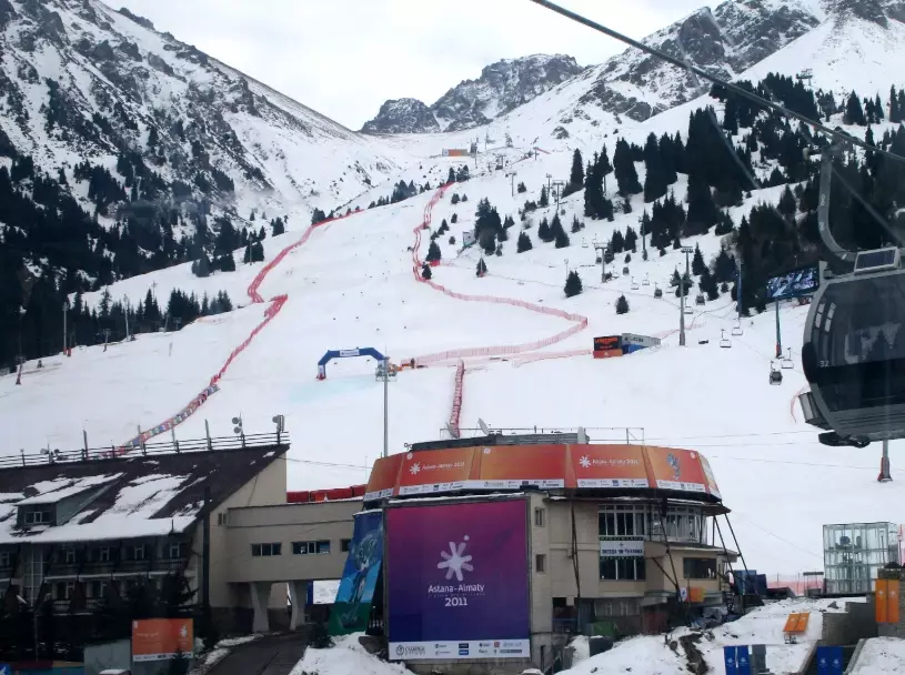 skiing in Kazakhstan