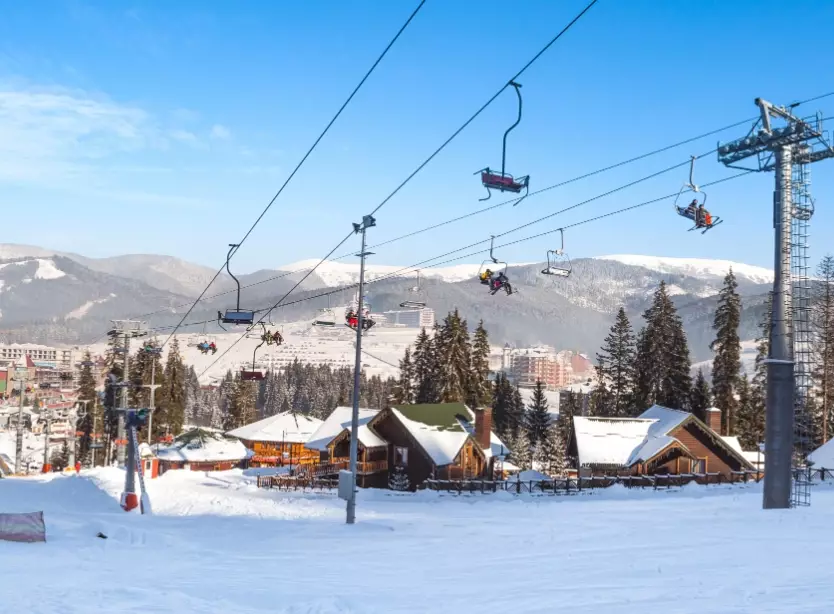 Carpathian Mountains skiing