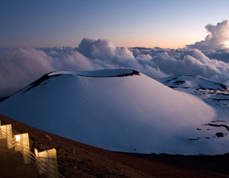 skiing on mauna kea