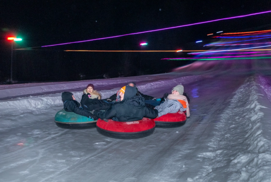 night tubing night tubing