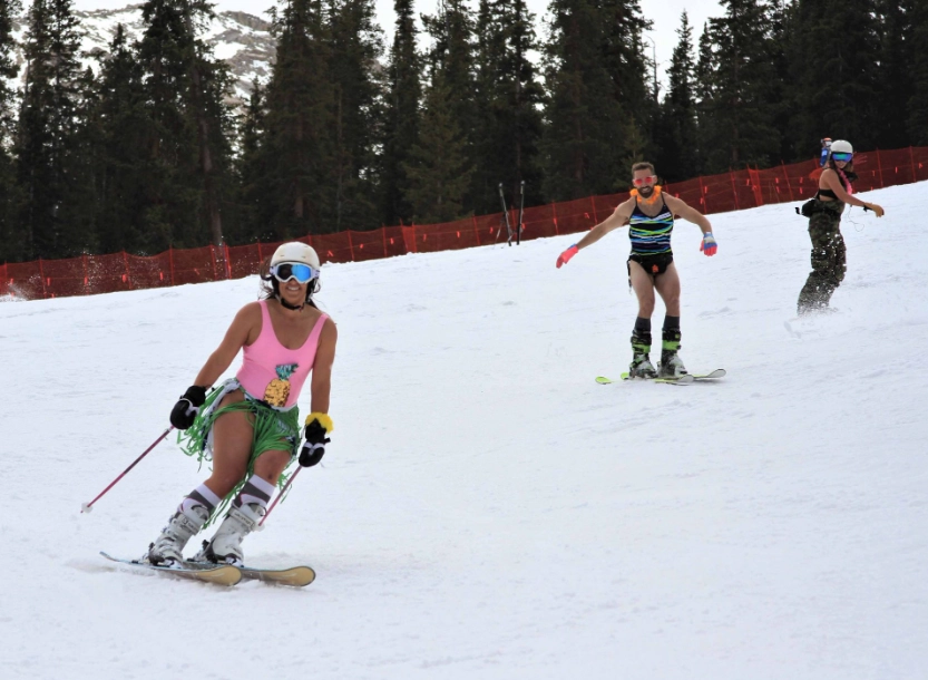 bikini skiing Colorado