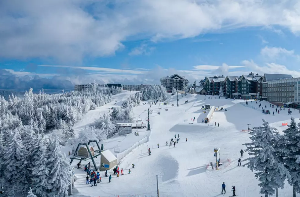 snowshoeing at ski resorts