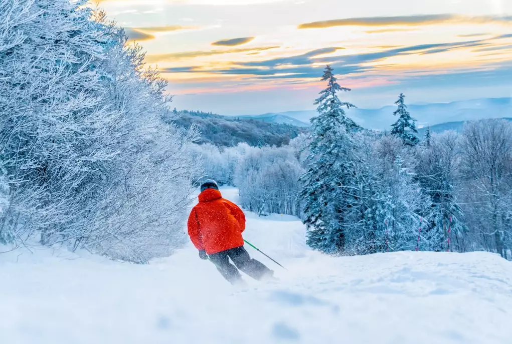 family skiing Vermont
