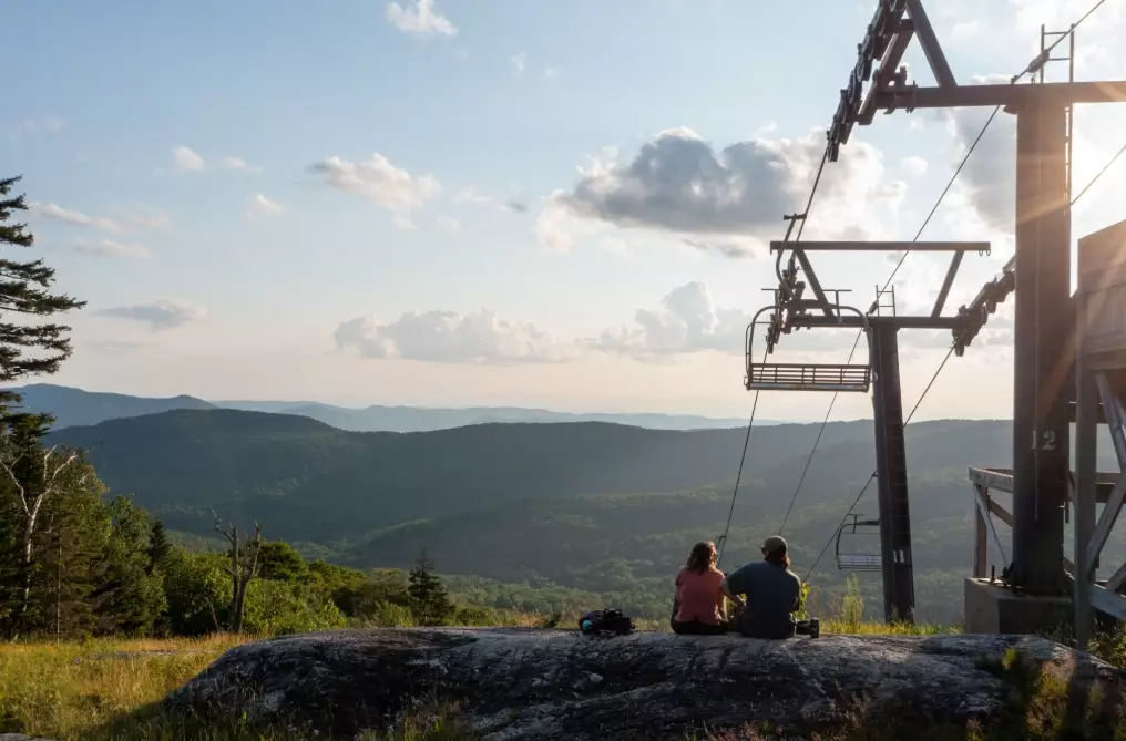 family skiing Vermont