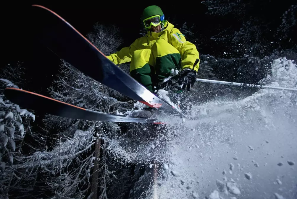 night skiing