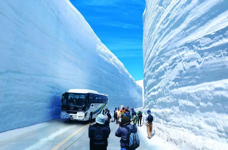 Japan ski bus