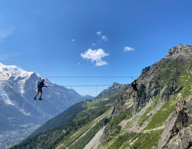 combined skiing ferrata